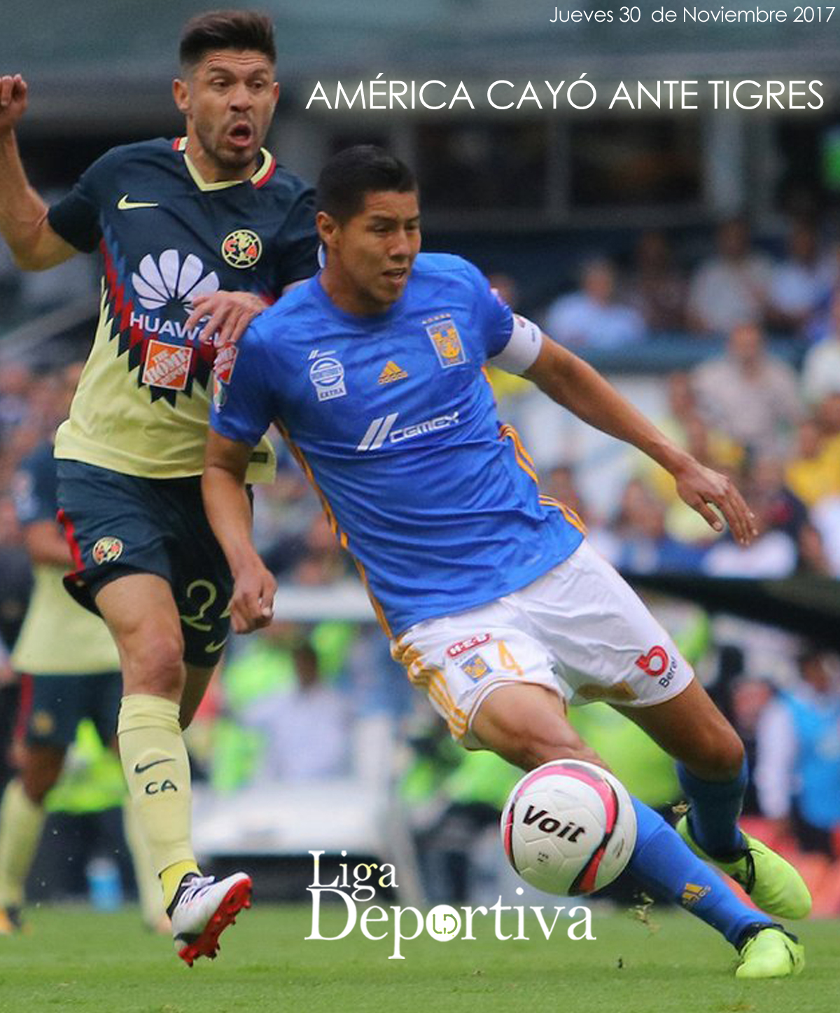 El América cayó ante Tigres en la Liga MX 