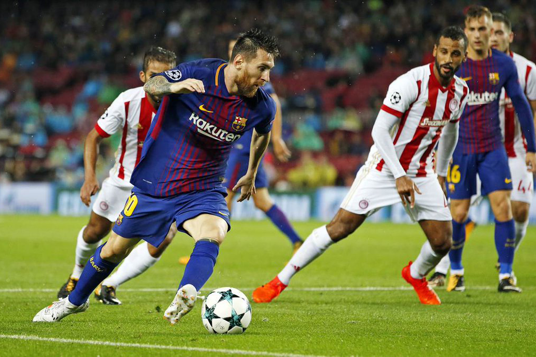 FC Barcelona gana 3-1 al Olympiakos 