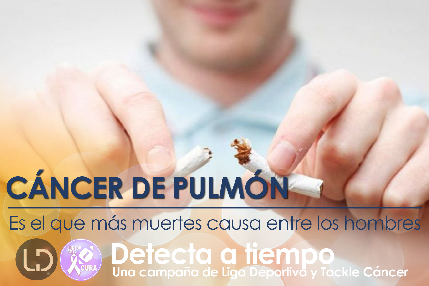 Evite el cigarrillo y el cáncer de pulmón 