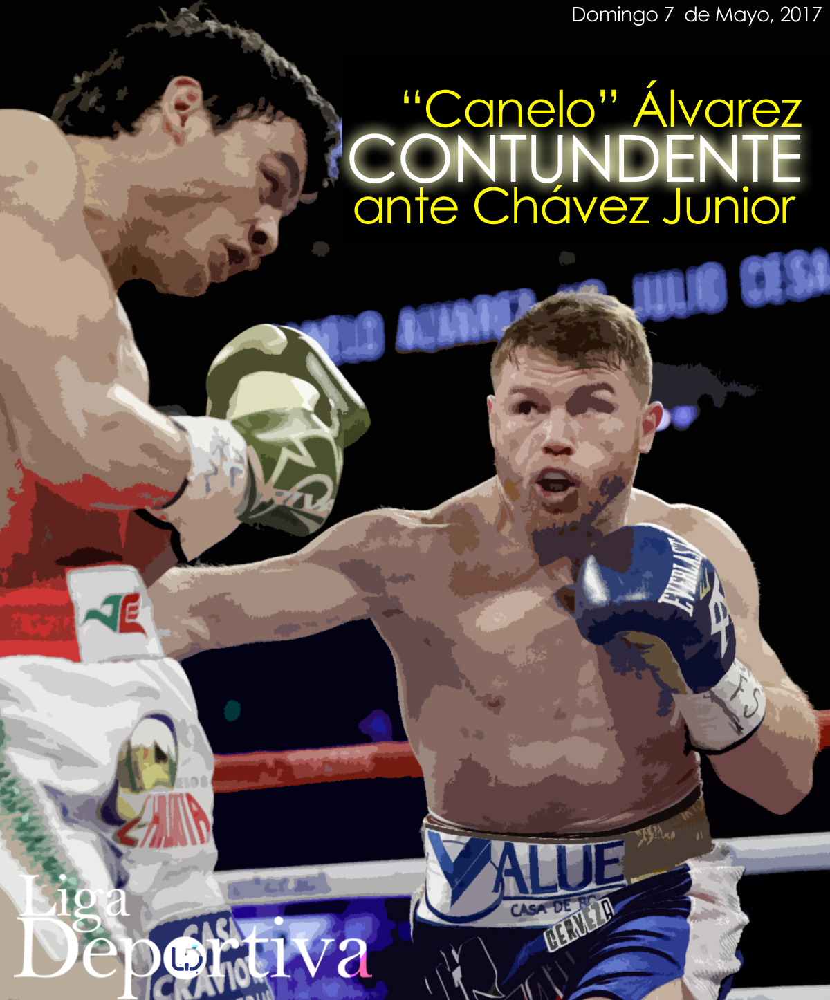 El "Canelo" Álvarez da una lección contundente a Julio César Chávez Jr. 