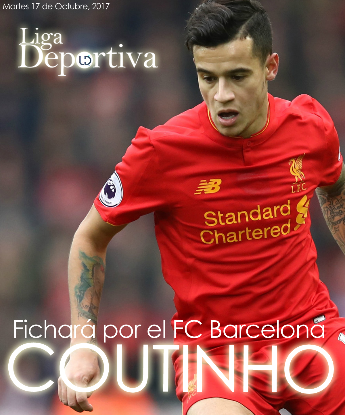 Philippe Coutinho fichará por el FC Barcelona 