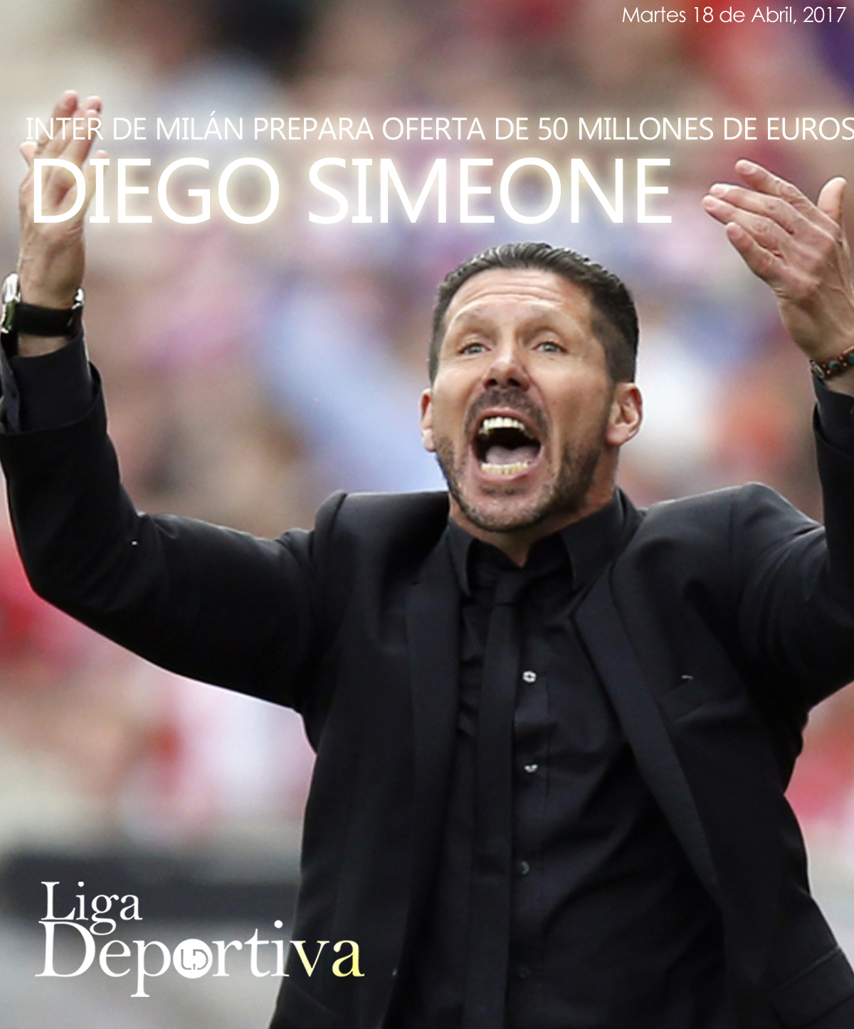 Inter de Milán prepara jugosa oferta para Diego Simeone 