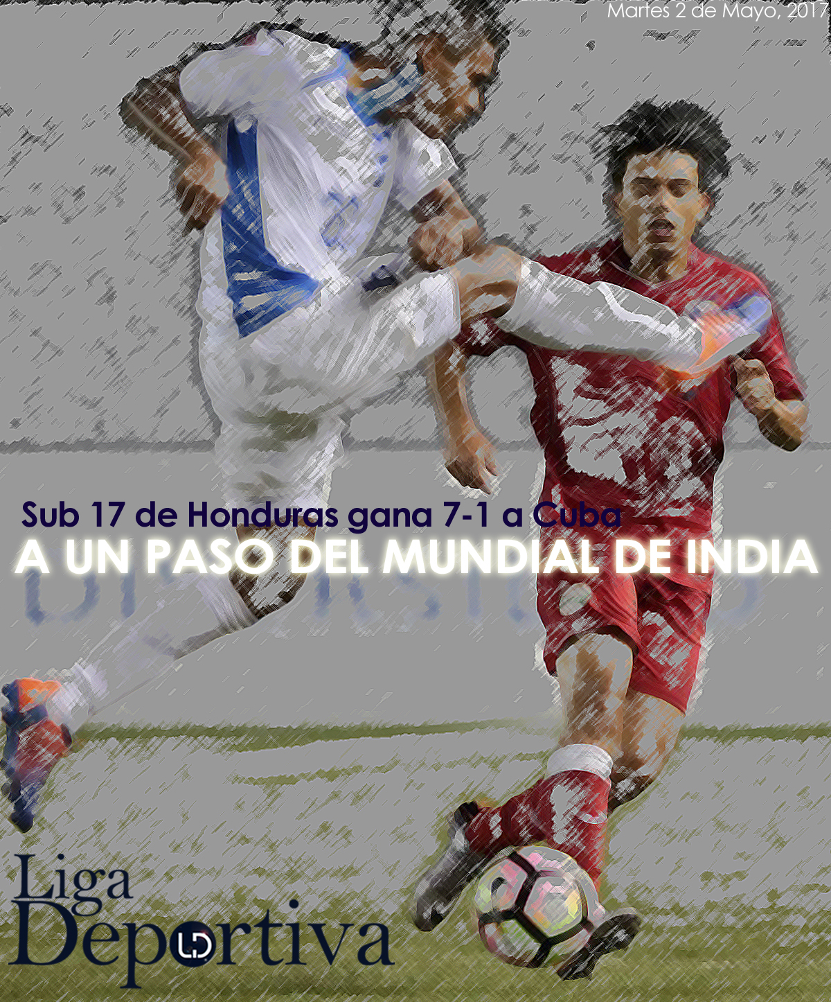 Sub 17 de Honduras a un paso del Mundial de India 