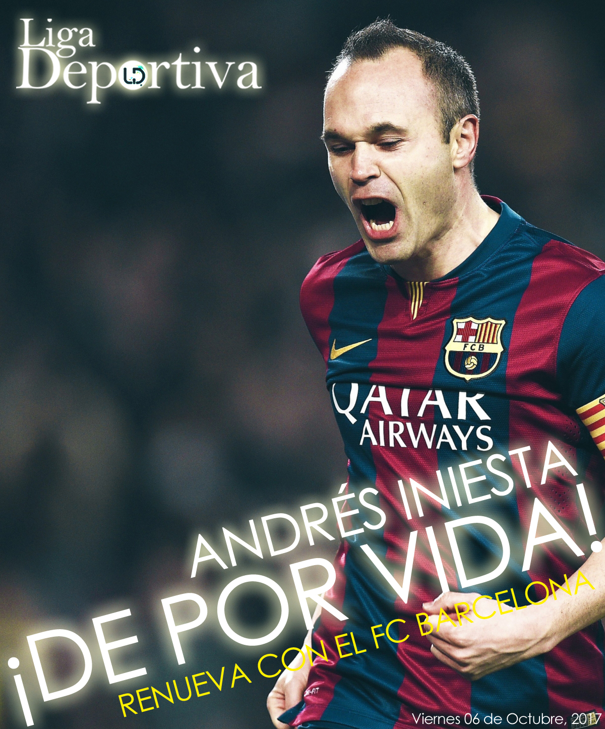 ¡De por vida! Andrés Iniesta renueva con el FC Barcelona 