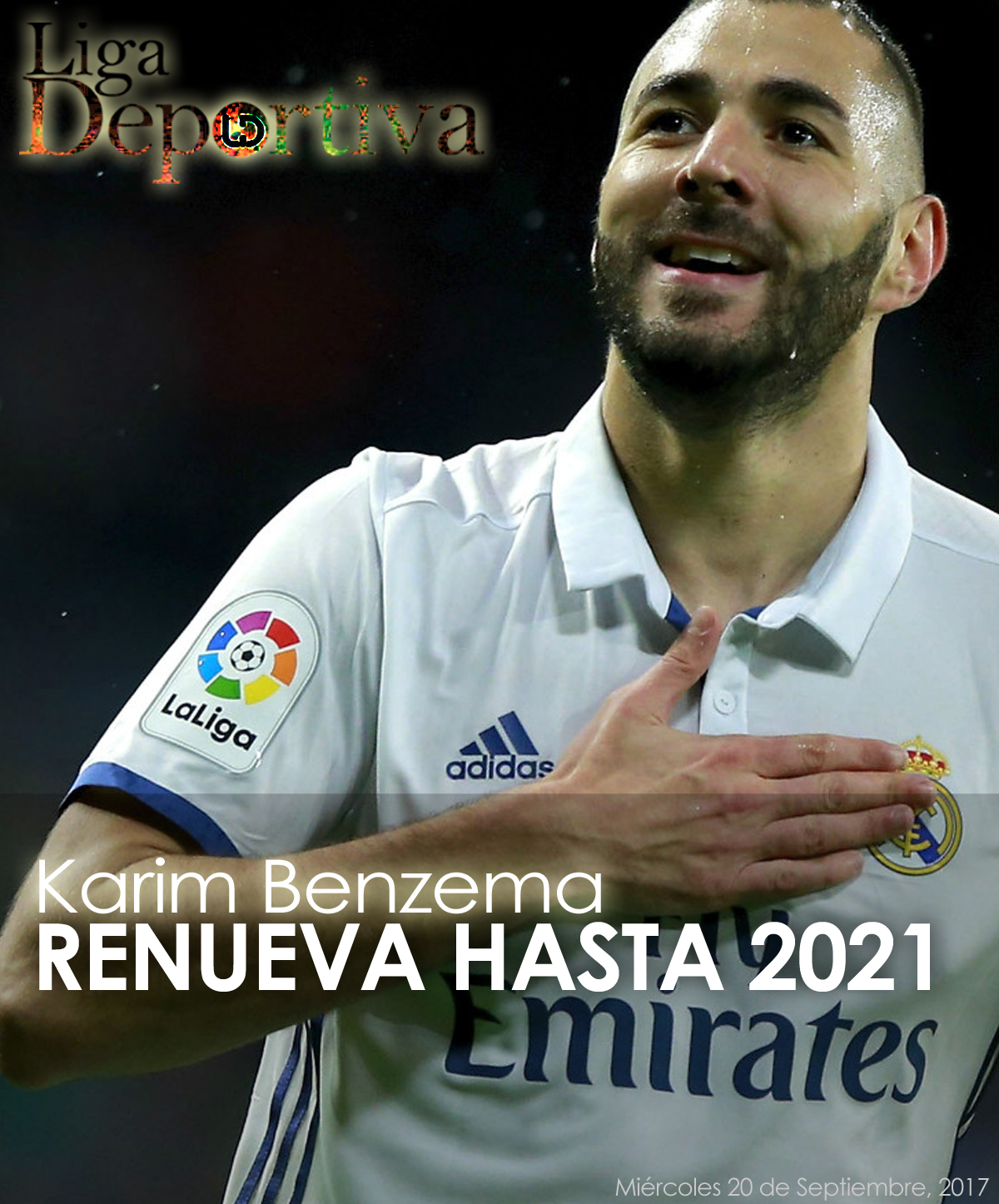 Karim Benzema renueva hasta 2021 con el Real Madrid 