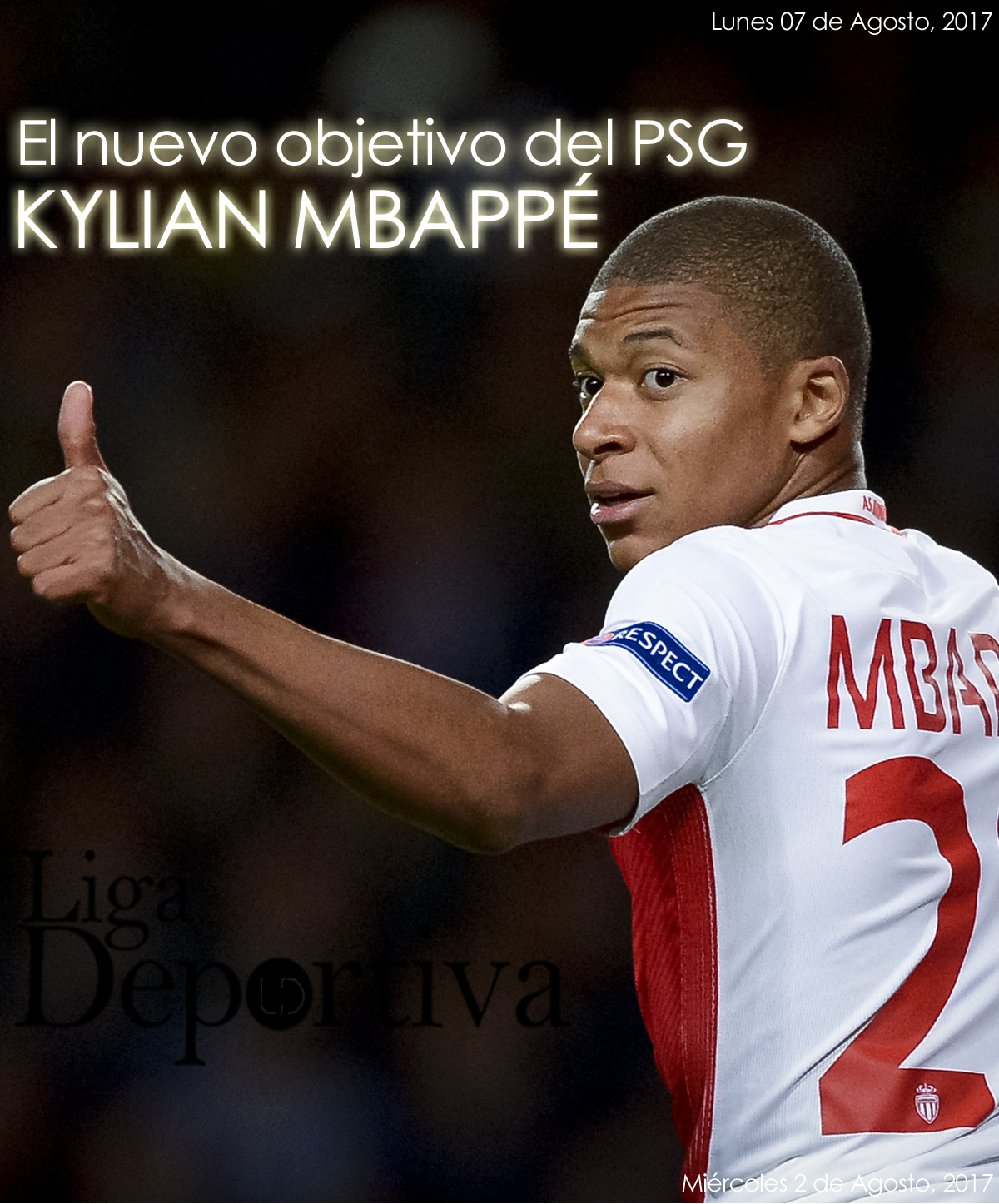 Kylian Mbappé, el nuevo objetivo del PSG 