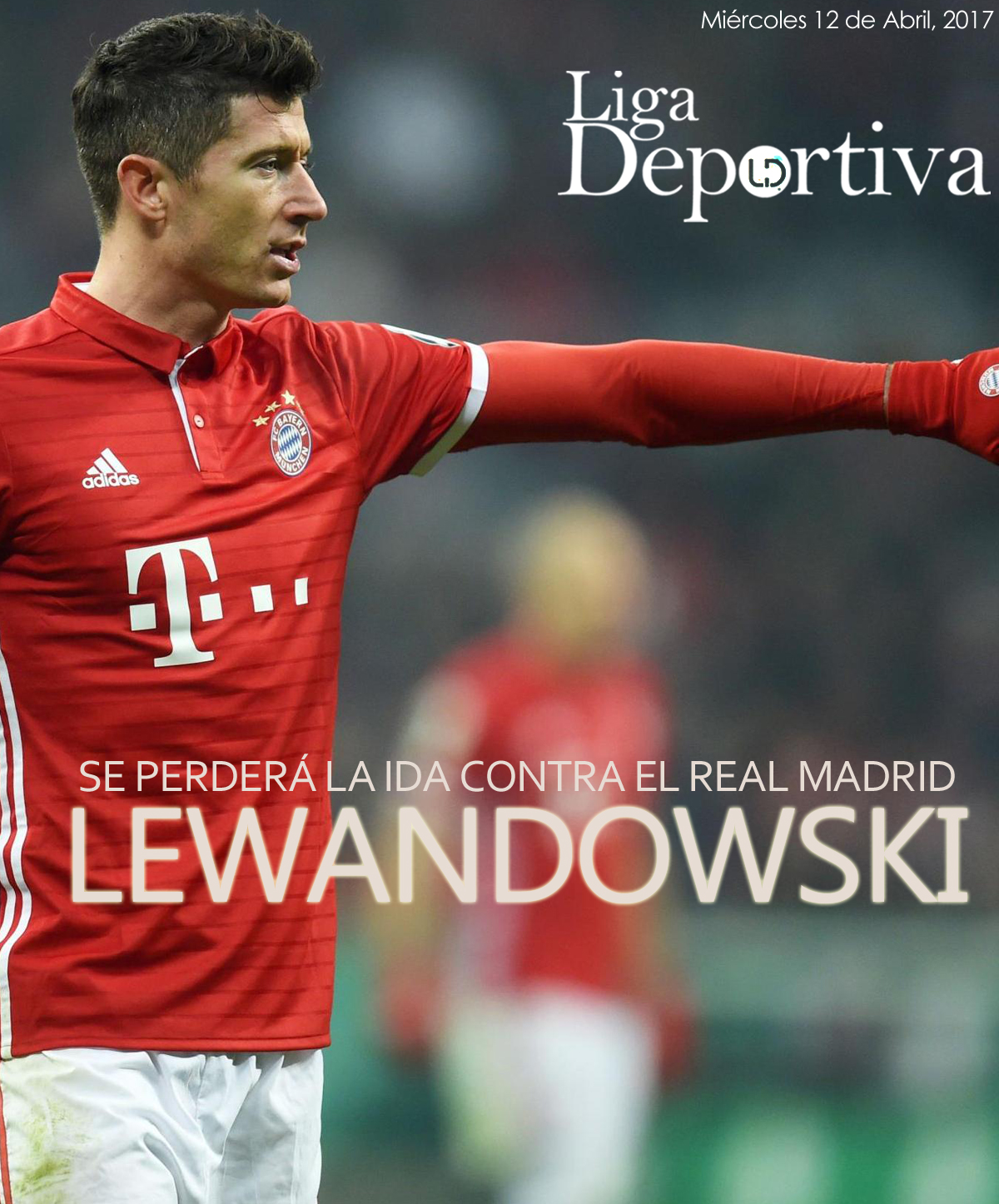 Robert Lewandowski no logró recuperarse y se perderá la ida contra el Real Madrid 