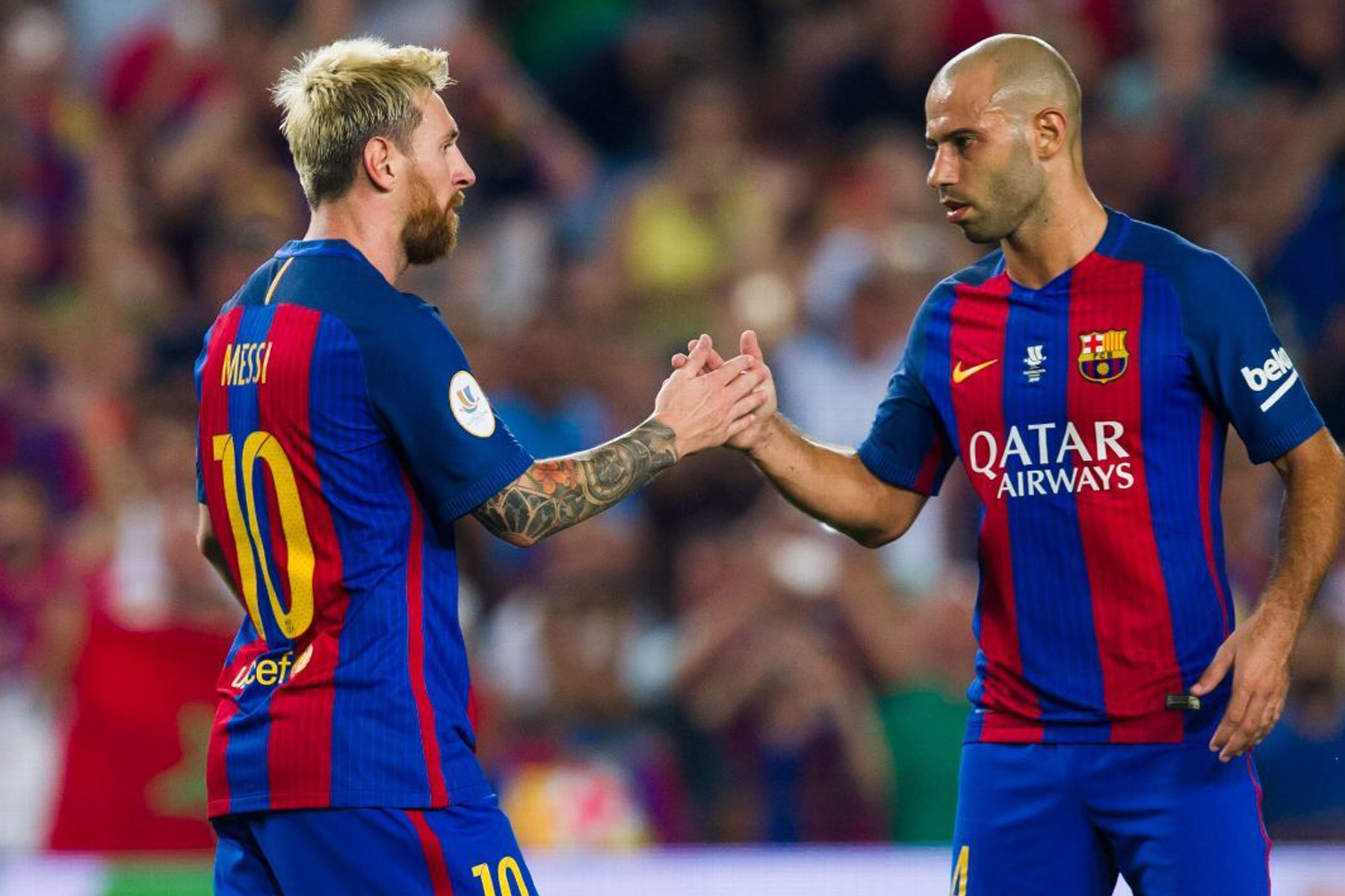 VIDEO: El Camp Nou da el último adiós a Mascherano 