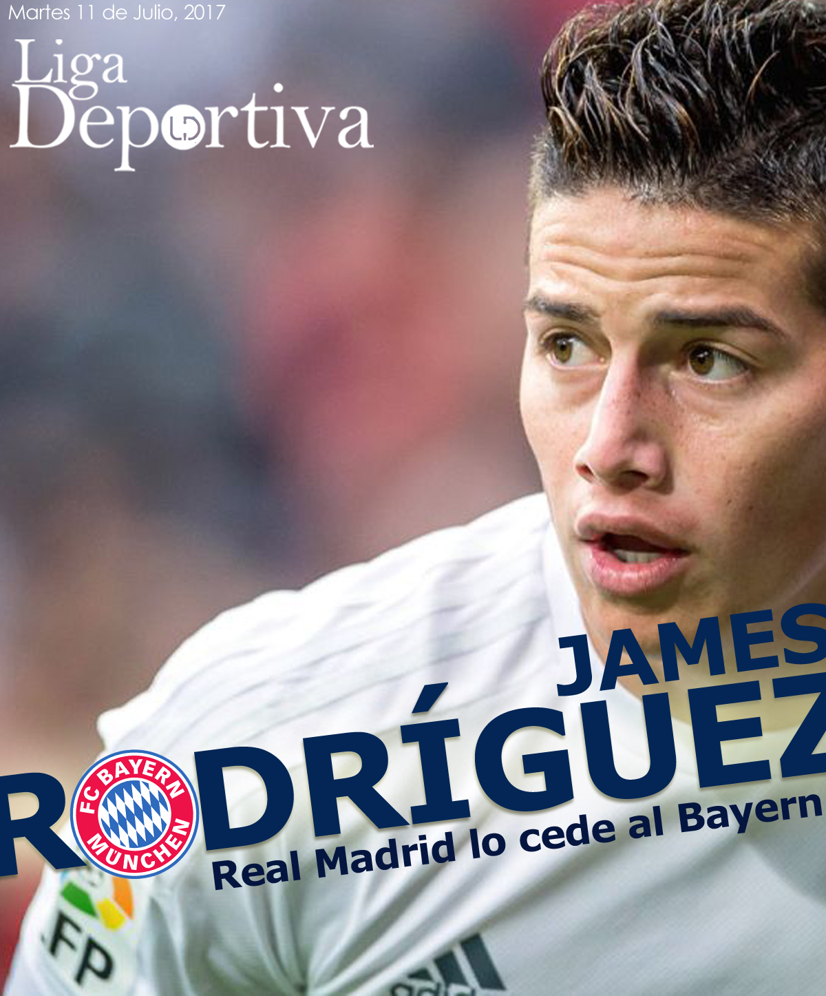 Real Madrid cede a James Rodríguez al Bayern München 