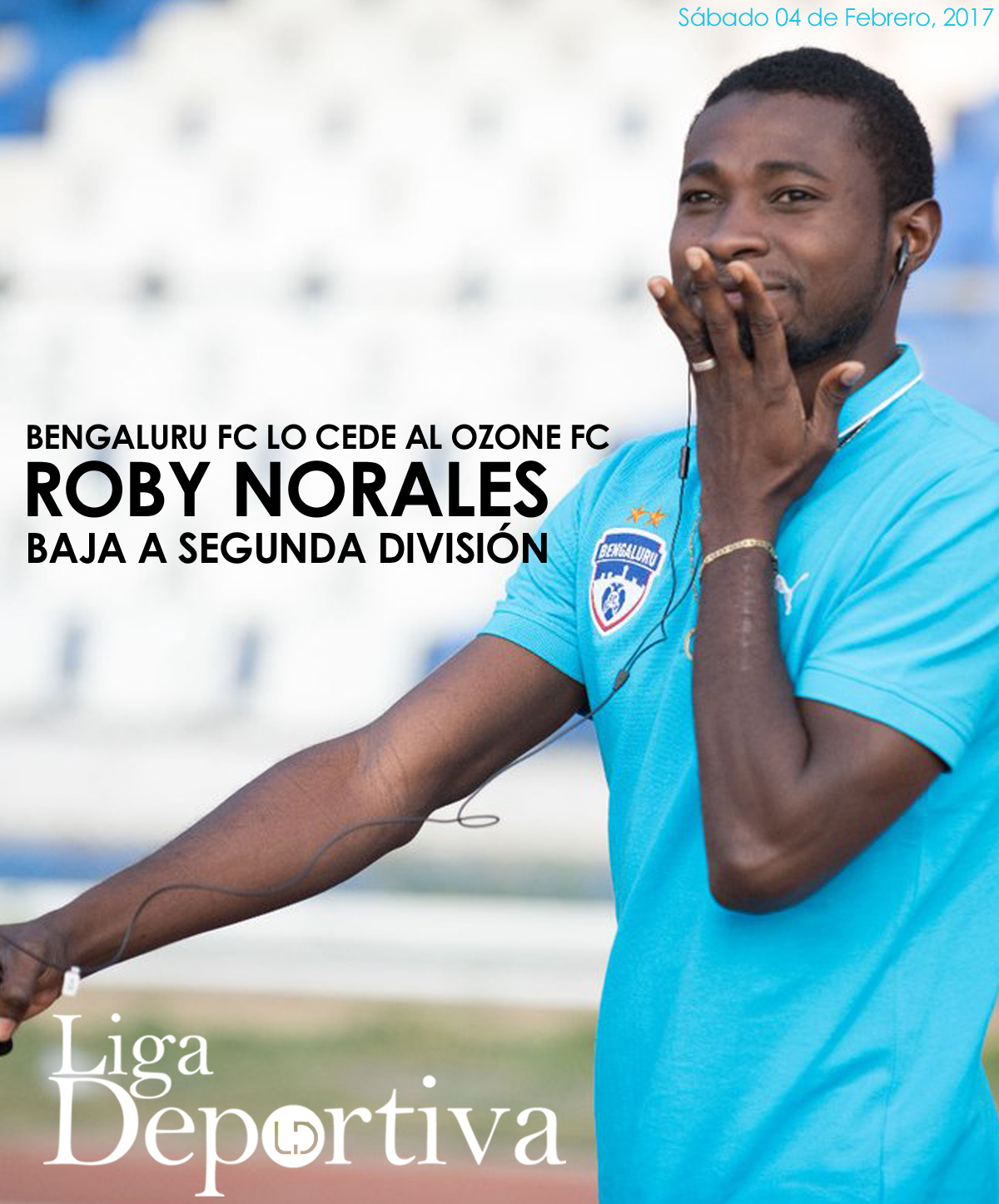 Bengaluru FC baja a segunda división a Roby Norales 