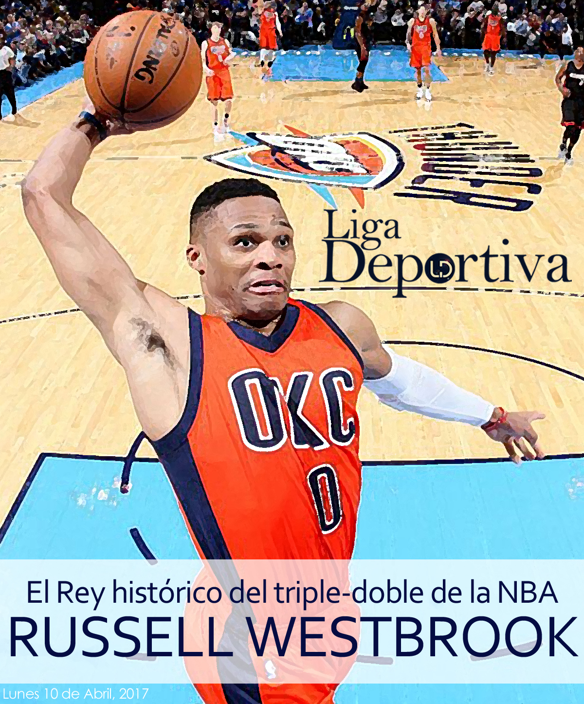 Russell Westbrook, el rey histórico del "triple-doble" de la NBA 